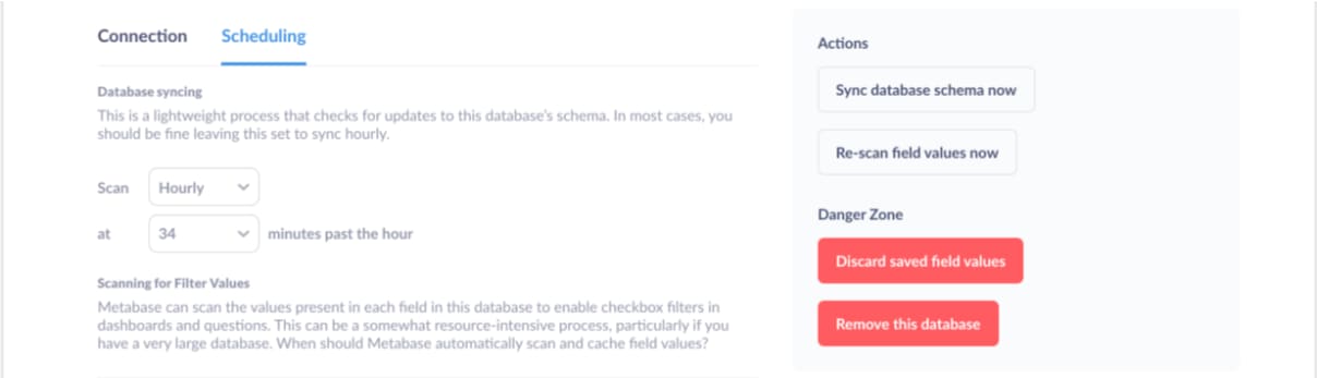 Configuring Parameters in Metabase